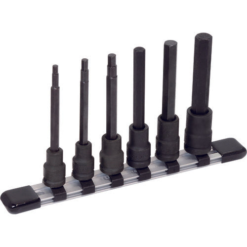 TONE ヘキサゴンソケットセット(強力タイプホルダー付) 6pcs (HKH306)(4953488017465) トネ