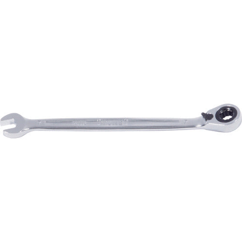 TONE コンビネーションラチェットレンチ 切替式ラチェットめがねレンチ 対辺寸法7mm 全長140mm (RMR-07)(4953488430431) トネ