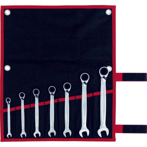 TONE 切替式ラチェットめがねレンチセット 7pcs (RMR700)(4953488205800) トネ
