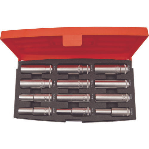 日本正規品 バーコ ディープソケットセット(6角) 差込角12.7mm 12点セット (S1612L)(7314150256617) BAHCO