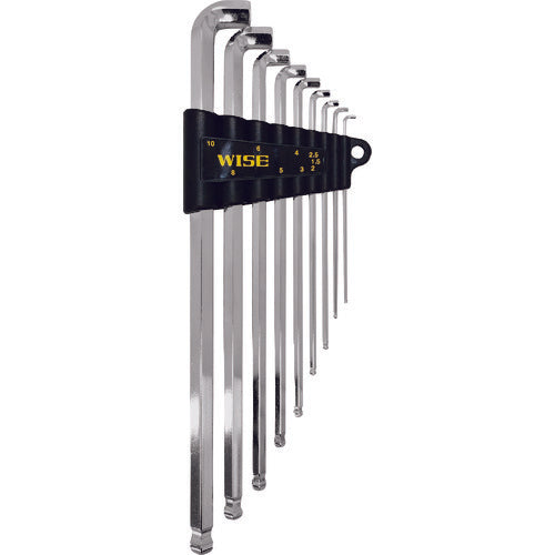 ワイズ ボールポイント剛短レンチ 9本セット ロングタイプ SBGTL-900 期間限定 ポイント10倍 ワイズ ボールポイント剛短レンチ9本セット(ロングタイプ) SBGTL-900