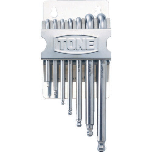 TONE SUSロングボールポイントL形レンチセット 7本組 (SBL700)(4953488224238) トネ