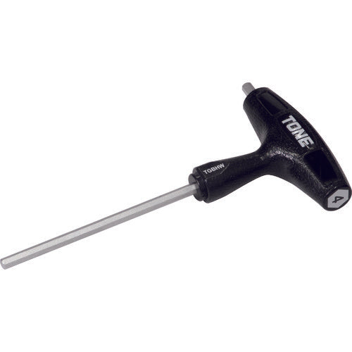 TONE 六角棒レンチ(T形) グリップヘキサゴンレンチ 対辺寸法4mm 全長140mm (TGHW-04)(4953488394153) トネ