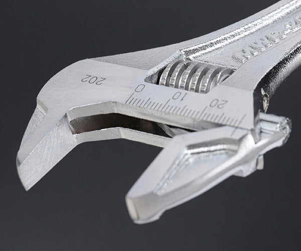 TONE ハイパーウォームモンキレンチ(目盛付) 全長200mm (MWR-200)(4953488410501) トネ