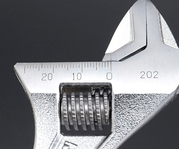 TONE ハイパーウォームモンキレンチ(目盛付) 全長200mm (MWR-200)(4953488410501) トネ