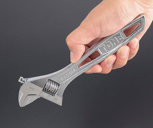 TONE ハイパーウォームモンキレンチ(目盛付) 全長200mm (MWR-200)(4953488410501) トネ