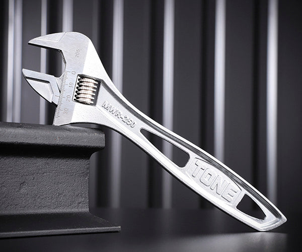 TONE ハイパーウォームモンキレンチ(目盛付) 全長250mm (MWR-250)(4953488410518) トネ