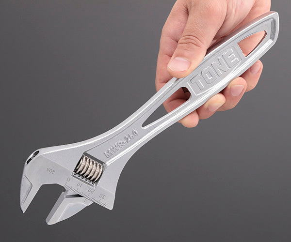 TONE ハイパーウォームモンキレンチ(目盛付) 全長250mm (MWR-250)(4953488410518) トネ
