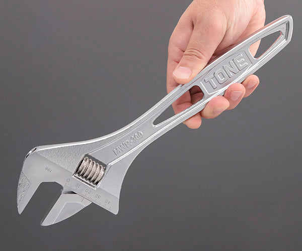 TONE ハイパーウォームモンキレンチ(目盛付) 全長300mm (MWR-300)(4953488410525) トネ