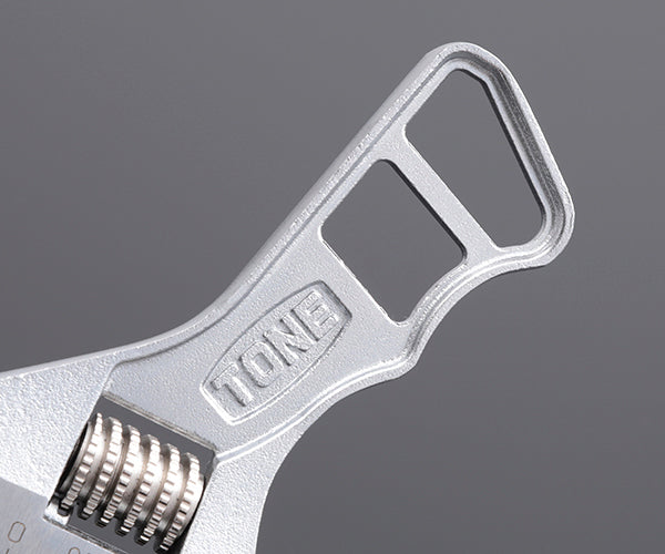 TONE ショートハイパーウォーム モンキーレンチ シルバー 全長140mm (MWRS-36)(4953488430325) トネ