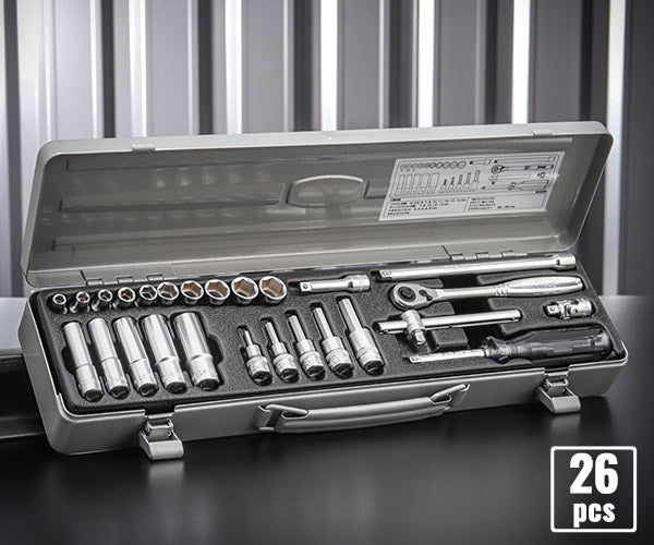 TONE ミックスソケットレンチセット 26pcs (MX200)(4953488133455) トネ