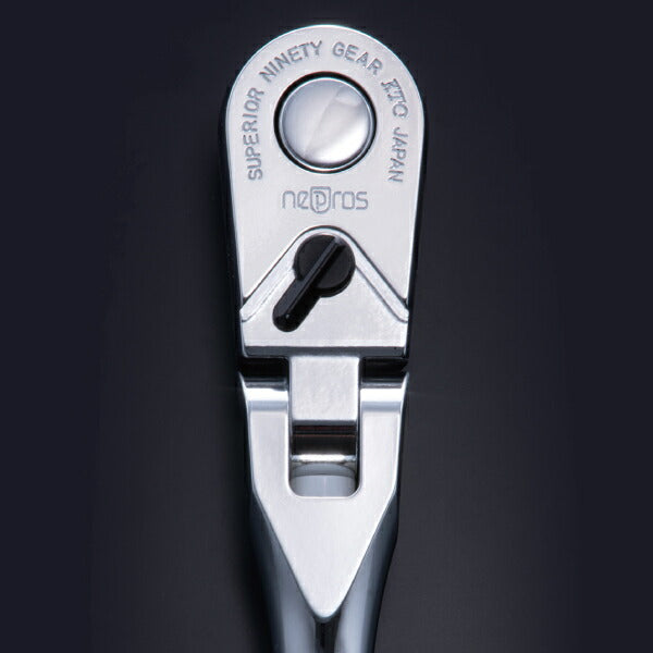 【新商品】 NEPROS 9.5sq. フレックスラチェットハンドル NBR390AF 全長225mm ネプロス 工具 ラチェット nepros 3/8sq. 90枚ギア 京都機械工具