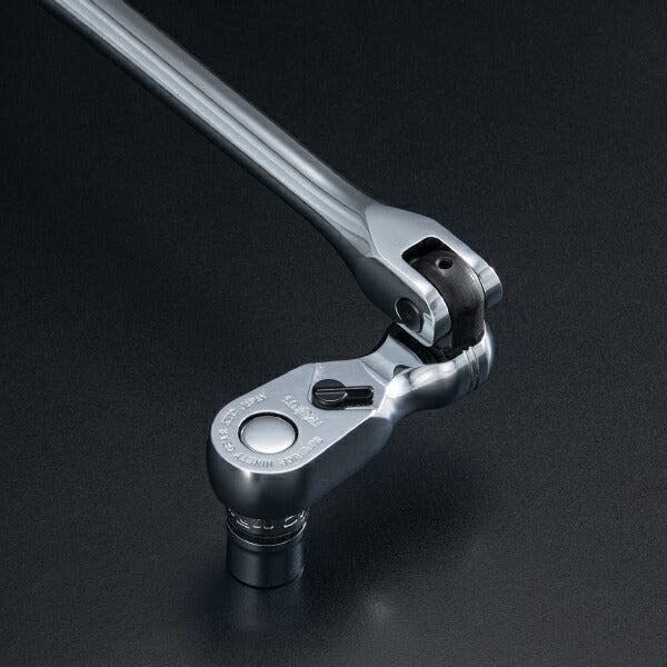 NEPROS 9.5sq. スタッビラチェットハンドル NBR390AH 全長74.5mm ネプロス 工具 スタビ nepros 3/8sq. 90枚ギア 京都機械工具