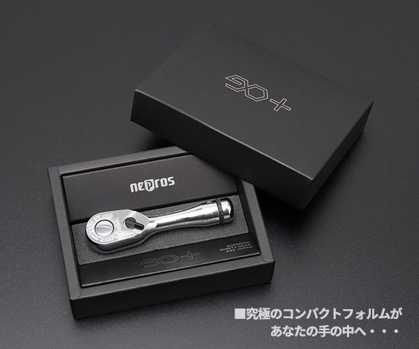【新商品】 NEPROS 9.5sq. ショートラチェットハンドル NBR390AS 全長100mm ネプロス 工具 ラチェット nepros 3/8sq. 90枚ギア 京都機械工具