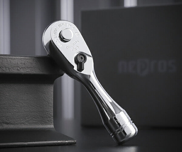 NEPROS NBRC390S 全長80mm 9.5sq.コンパクトショートラチェットハンドル ネプロス
