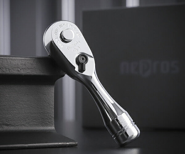 NEPROS NBRC390S 全長80mm 9.5sq.コンパクトショートラチェットハンドル (4989433613932) ネプロス