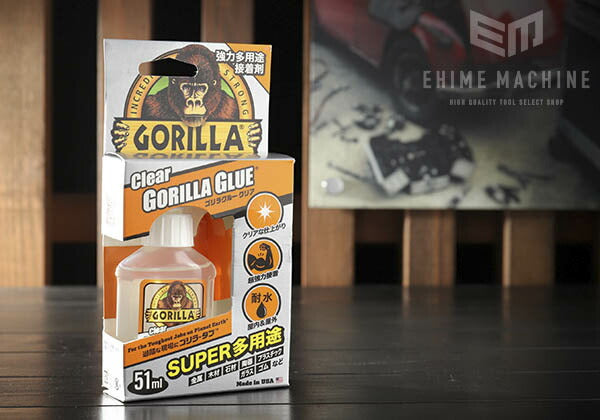 全国組立設置無料 GORILLA ゴリラ グルー クリア 51ml 強力多用途接着