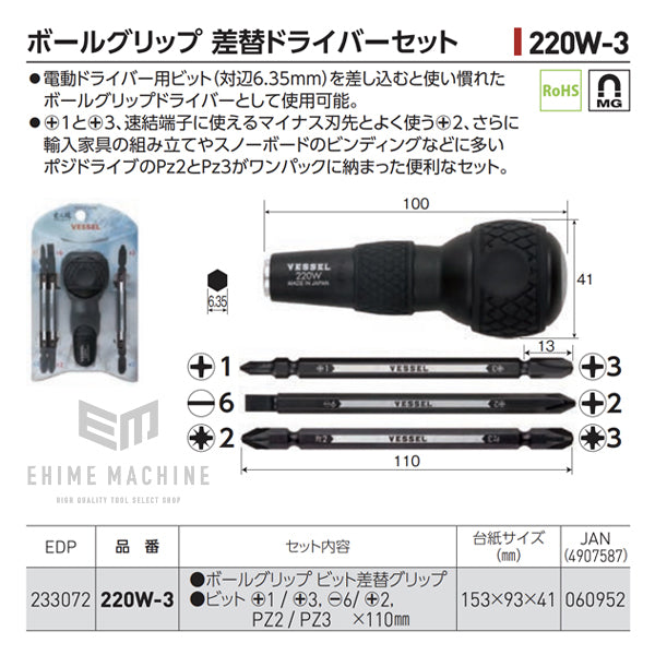 VESSELのドライバーセットの画像8
