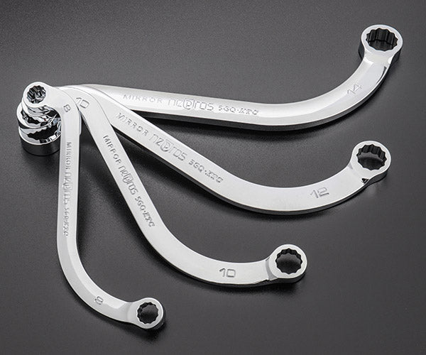 NEPROS NTM1204 S字めがねレンチセット4本組 ネプロス