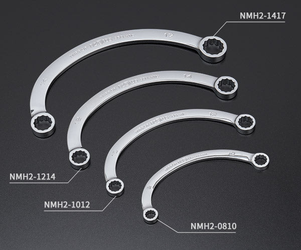 NEPROS NTMH204 ハーフムーンレンチセット4本組 ネプロス