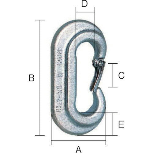 OH Cカン 安全レバー付 使用荷重2000Kg CK-20S オーエッチ工業