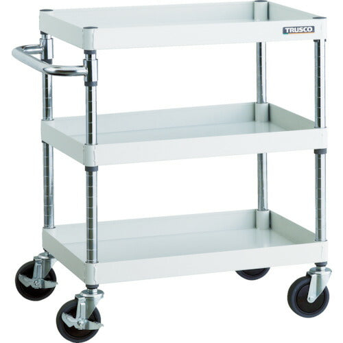 TRUSCO_フェニックスワゴン_省音_600X400XH740_3段_W色_PEW-763-W_トラスコの商品画像
