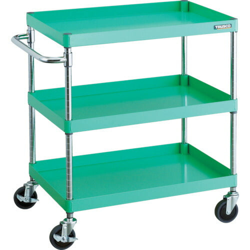 TRUSCO_フェニックスワゴン_省音_750X500XH880_3段_YG色_PEW-973-YG_トラスコの商品画像