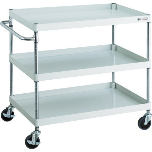 TRUSCO_フェニックスワゴン_省音_900X600XH880_3段_W色_PEW-993-W_トラスコの商品画像