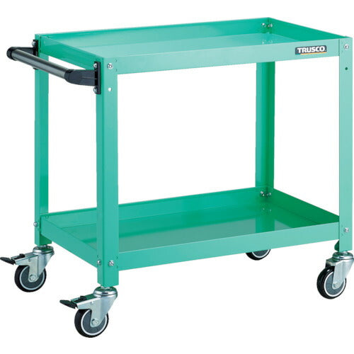 TRUSCO ラビットワゴン ６００Ｘ４００ ハンドル付 ゴム車輪 Ｗ色 RBW-963HW トラスコ TRUSCO ツールワゴン ラビットワゴン 600X400 ハンドル付 ゴム車輪