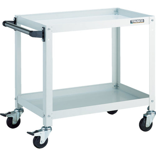 TRUSCO_ラビットワゴン_600X400_ハンドル付_ゴム車輪_W色_RBW-662HW_トラスコの商品画像