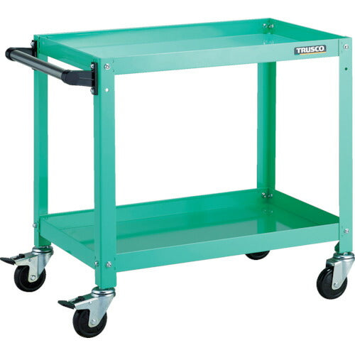 TRUSCO_ラビットワゴン_600X400_ハンドル付_ゴム車輪_YG色_RBW-662HYG_トラスコの商品画像