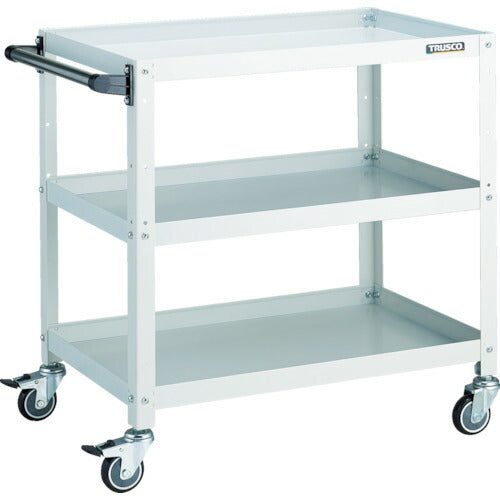 TRUSCO_ラビットワゴン_700X450_ハンドル付_ウレタン車輪_W色_RBW-773HUW_トラスコの商品画像