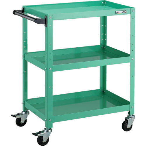 TRUSCO_ラビットワゴン_600X400_ハンドル付_ゴム車輪_YG色_RBW-863HYG_トラスコの商品画像