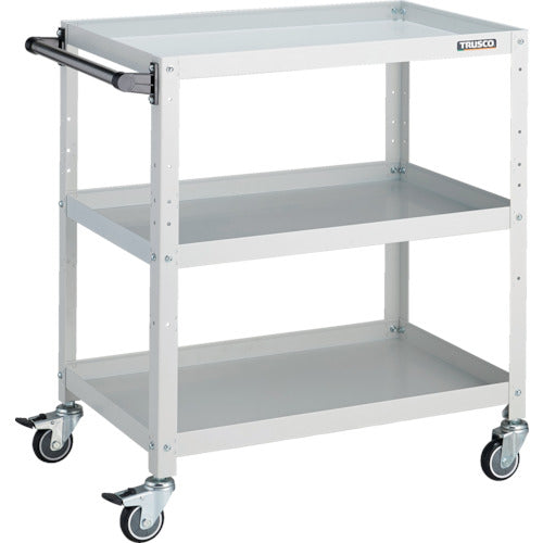 TRUSCO_ラビットワゴン_700X450_ハンドル付_ウレタン車輪_W色_RBW-873HUW_トラスコの商品画像