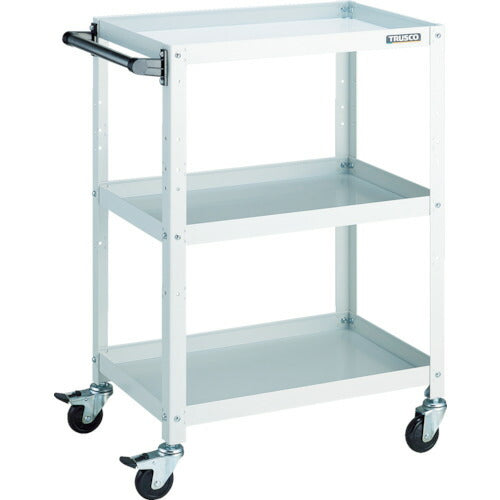 TRUSCO_ラビットワゴン_600X400_ハンドル付_ゴム車輪_W色_RBW-963HW_トラスコの商品画像