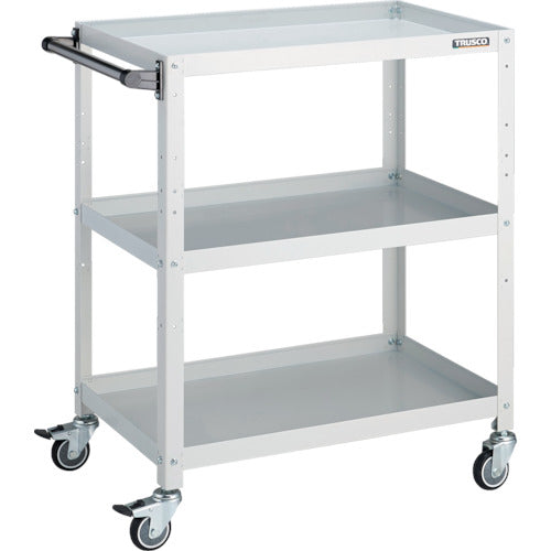 TRUSCO_ラビットワゴン_700X450_ハンドル付_ウレタン車輪_W色_RBW-973HUW_トラスコの商品画像