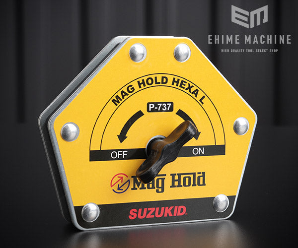 SUZUKID P-737 マグホールドヘキサL 溶接作業用強磁力マグネット Mag