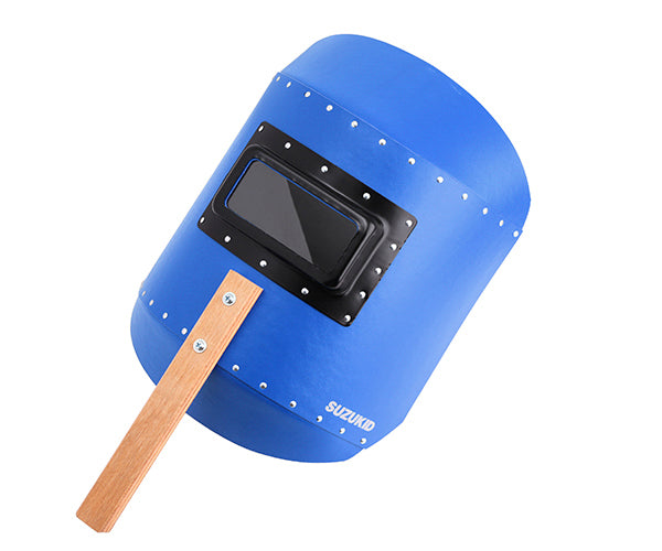 SUZUKID P-797 カラーハンドシールド ブルー 溶接用遮光面 スター電器