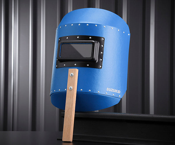 SUZUKID P-797 カラーハンドシールド ブルー 溶接用遮光面 スター電器
