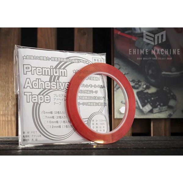 サンクスギヴィング プレミアムアドヘイシブテープ 両面テープ 幅5mm×12.5m(2巻入) PAD-5