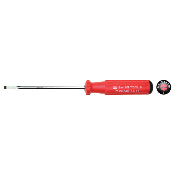 日本正規品 PBスイスツールズ スイスグリップ マイナスドライバー 刃先幅5.5mm 工具 (1000.3-120) (7610733284887)