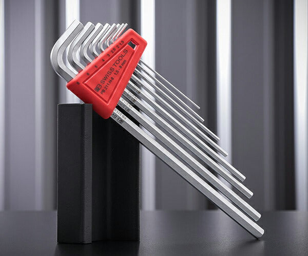 日本正規品 PBスイスツールズ ホルダー付六角レンチセット ロング 8本組 (211.H-8) (7610733018710)