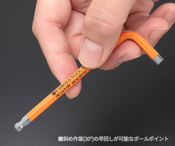 日本正規品 PBスイスツールズ ホルダー付ボールポイントレインボー六角レンチセット 9本組 (212.H-10RB) (7610733063741)