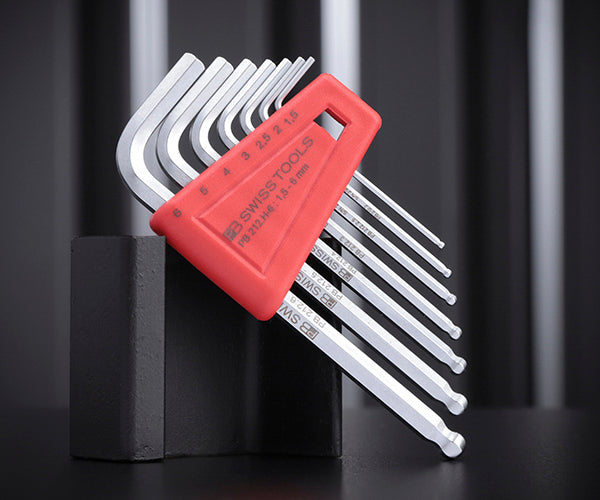 日本正規品 PBスイスツールズ ホルダー付ボールポイント六角レンチセット 7本組 (212.H-6) (7610733010394)