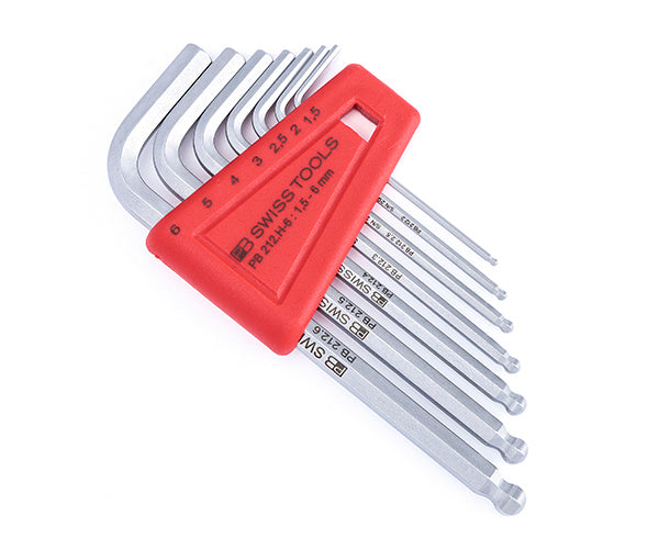 日本正規品 PBスイスツールズ ホルダー付ボールポイント六角レンチセット 7本組 (212.H-6) (7610733010394)