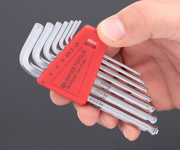 日本正規品 PBスイスツールズ ホルダー付ボールポイント六角レンチセット 7本組 (212.H-6) (7610733010394)