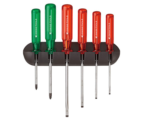 日本正規品 PBスイスツールズ ホルダー付ドライバーセット 6本組 プラス マイナス ドライバー (245) (7610733017331)