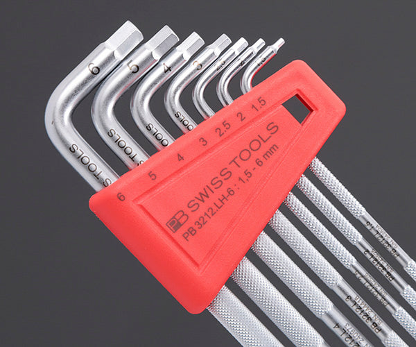 日本正規品 PBスイスツールズ ホルダー付ローレット入ボールポイントロング六角レンチセット 7本組 (3212.LH-6) (7610733271696) PB SWISS TOOLS