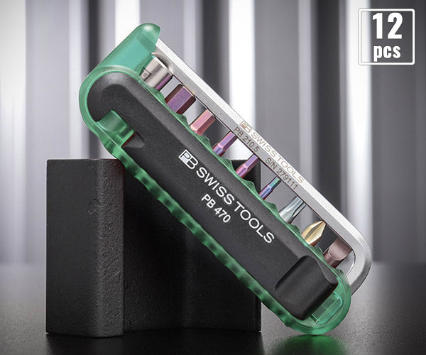 日本正規品 PBスイスツールズ バイクツールセット (9本組) グリーン タイヤレバー付 (470.GREENCN) (7610733246243)