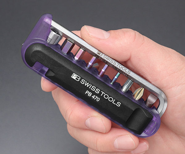 日本正規品 PBスイスツールズ バイクツールセット (9本組) パープル タイヤレバー付 (470.PURPLECN) (7610733246250)